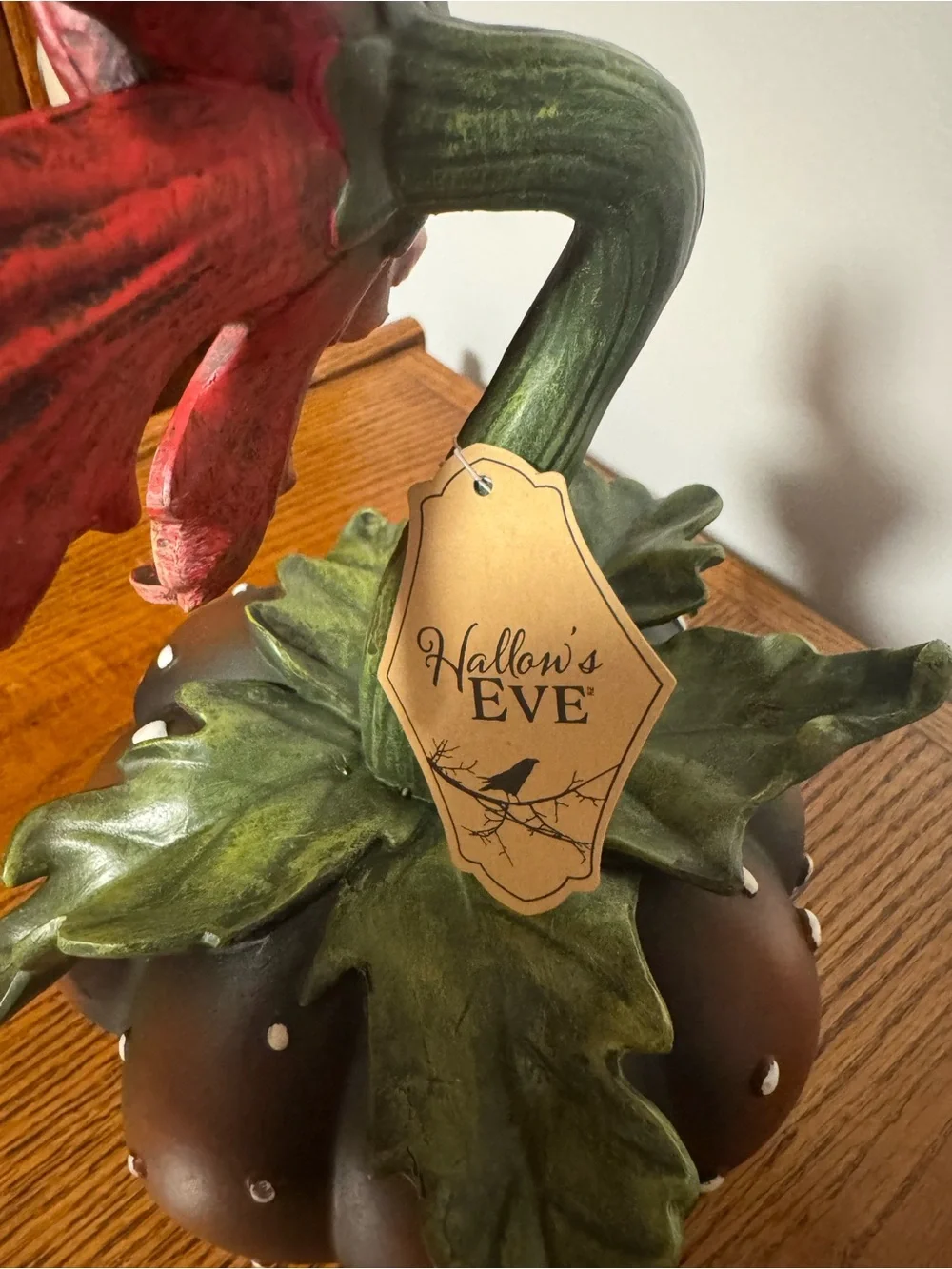 HALLOWS EVE SPOOKY HALLOWEEN EYEBALL MONSTER FLOWR FIGURINE “LIL SHOP OF HORRORS